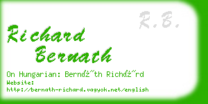 richard bernath business card